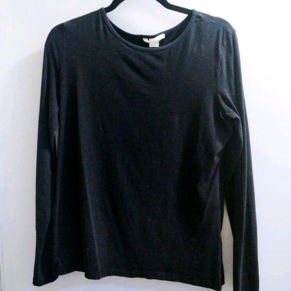 H&M Basic Black Long Sleeve L